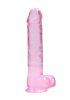 Realrock translucent lifelike dildo Pink 22cm