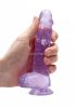 Realrock translucent lifelike dildo purple 15cm