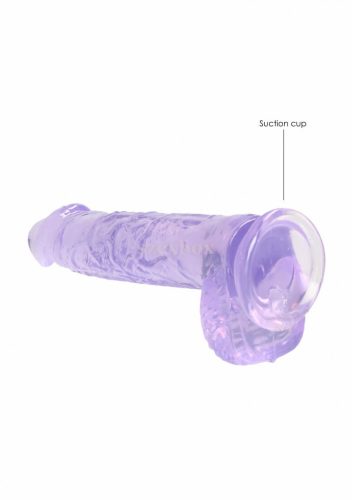 Realrock translucent lifelike dildo purple 15cm