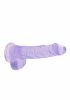 Realrock translucent lifelike dildo purple 15cm