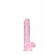 Realrock translucent lifelike dildo Pink 15cm