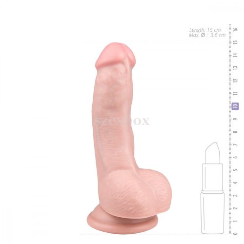 Easytoys - dildo with testicles natural