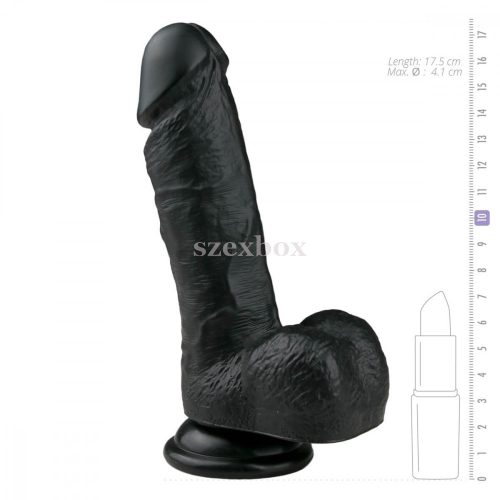 Easytoys clamp-on, testicular dildo 17,5cm
