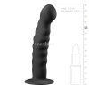 Easytoys Ribbed tapadótalpas anál dildó 14cm