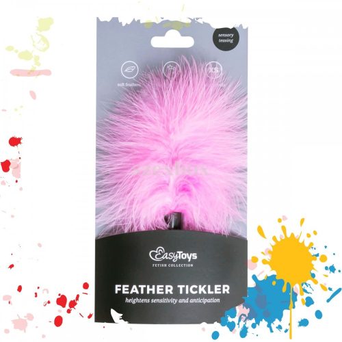 Easytoys Mini real feather stroker Pink