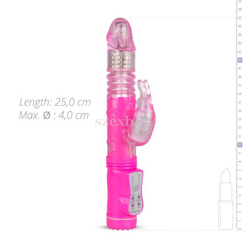 Easytoys Bunny vibrator thrusting, rotating, vibrating, pampering
