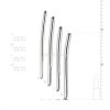 SINNER 176 curved steel urethra dilator set 4 pcs