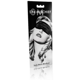 S&M - satin eye mask (black)