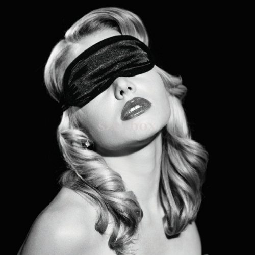 S&M - satin eye mask (black)