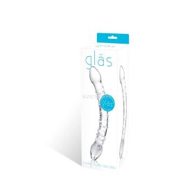GLAS - glass double dildo (translucent)