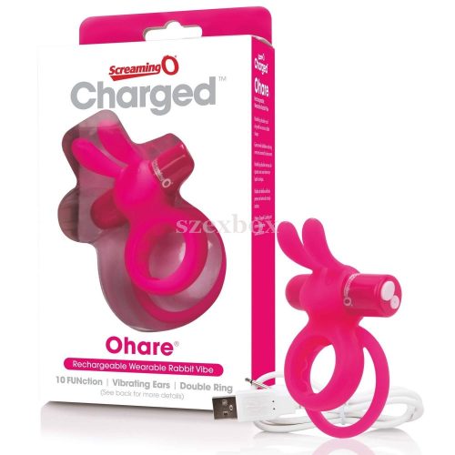 Screaming O battery operated, bunny, vibrating penis ring
