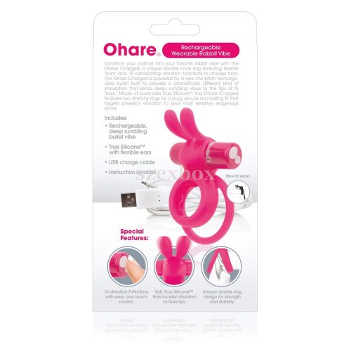 Screaming O battery operated, bunny, vibrating penis ring
