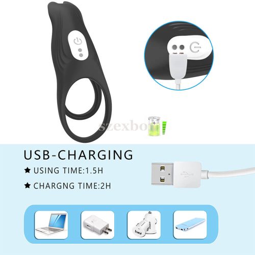 SzexBox rechargeable, radio controlled penis ring