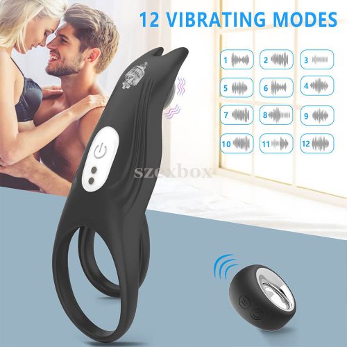 SzexBox rechargeable, radio controlled penis ring