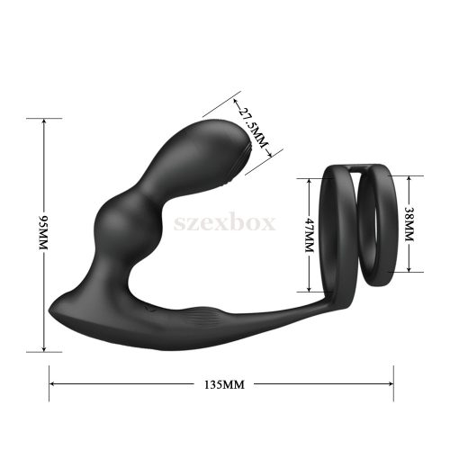 Pretty Love Marshall prostate vibrator with penis ring