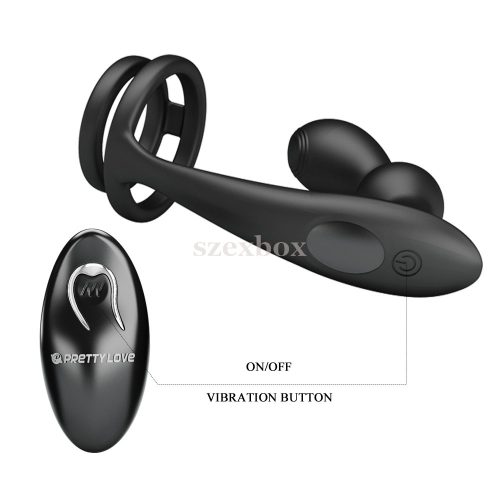 Pretty Love Marshall prostate vibrator with penis ring