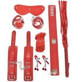 Harass Me! 7 pcs BDSM Kit, Red, Guilty Toys
