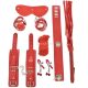Harass Me! 7 részes BDSM készlet, piros, Guilty Toys
