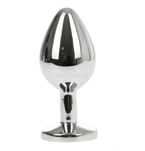 SzexBox fém anál plug kék kővel Ø40mm