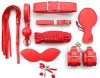 Dungeon 8 részes BDSM készlet, piros, Guilty Toys