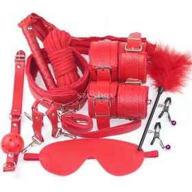 Guilty Toys 10 piece BDSM set red