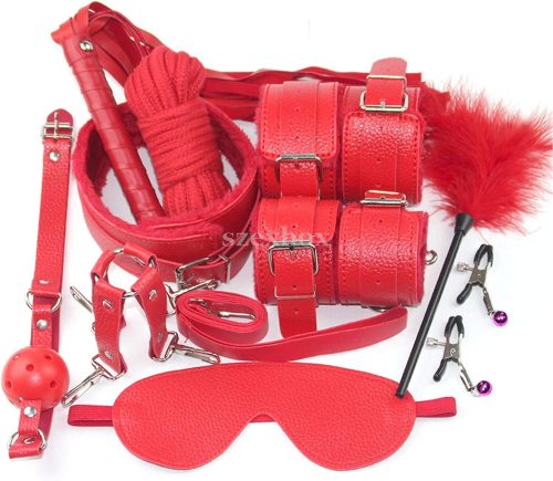 Guilty Toys 10 részes BDSM szett piros