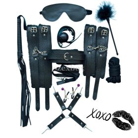 Guilty Toys 10 piece BDSM set black