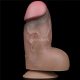 Dual-Layered Silicone Nature Cock Brown dildo 18cm