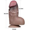 Dual-Layered Silicone Nature Cock Brown dildo 18cm