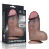 Dual-Layered Silicone Nature Cock Brown dildo 18cm