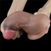 Dual-Layered Silicone Nature Cock Brown dildo 18cm