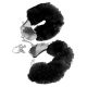 Plush handcuffs - black