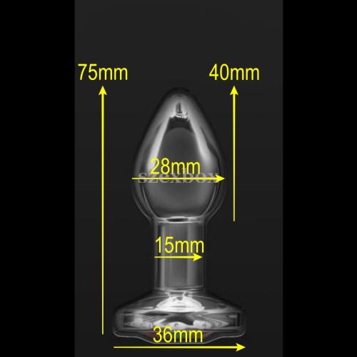 SzexBox glass anal dilator 28mm