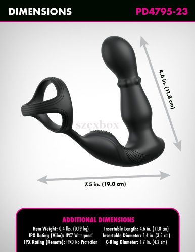 Prostate Magic 2 vibrator with penis ring