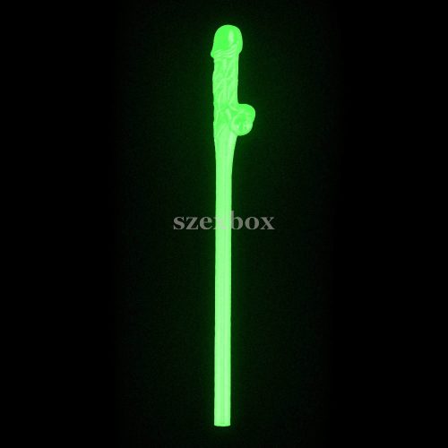 Pencil straw glow in the dark